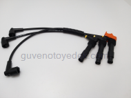 Opel Vectra B için uygun BUJİ KABLOSU TAKIM Vectra B 2,5 123456 Piston X25XE Yerli YERLİ , Tüm Motorlar, X2.5XE