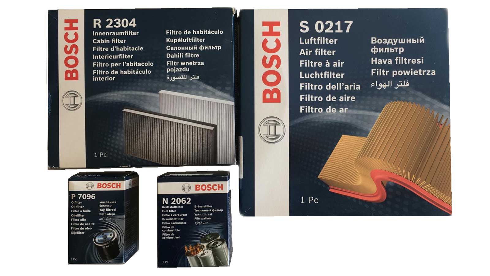 Opel Astra J için uygun Astra J 1,3 Dizel için Bosch Peryodik Bakım Seti, Mazot Filtresi, Hava Filtresi, Polen Filtresi (Karbonlu), Yağ Filtresi BOSCH