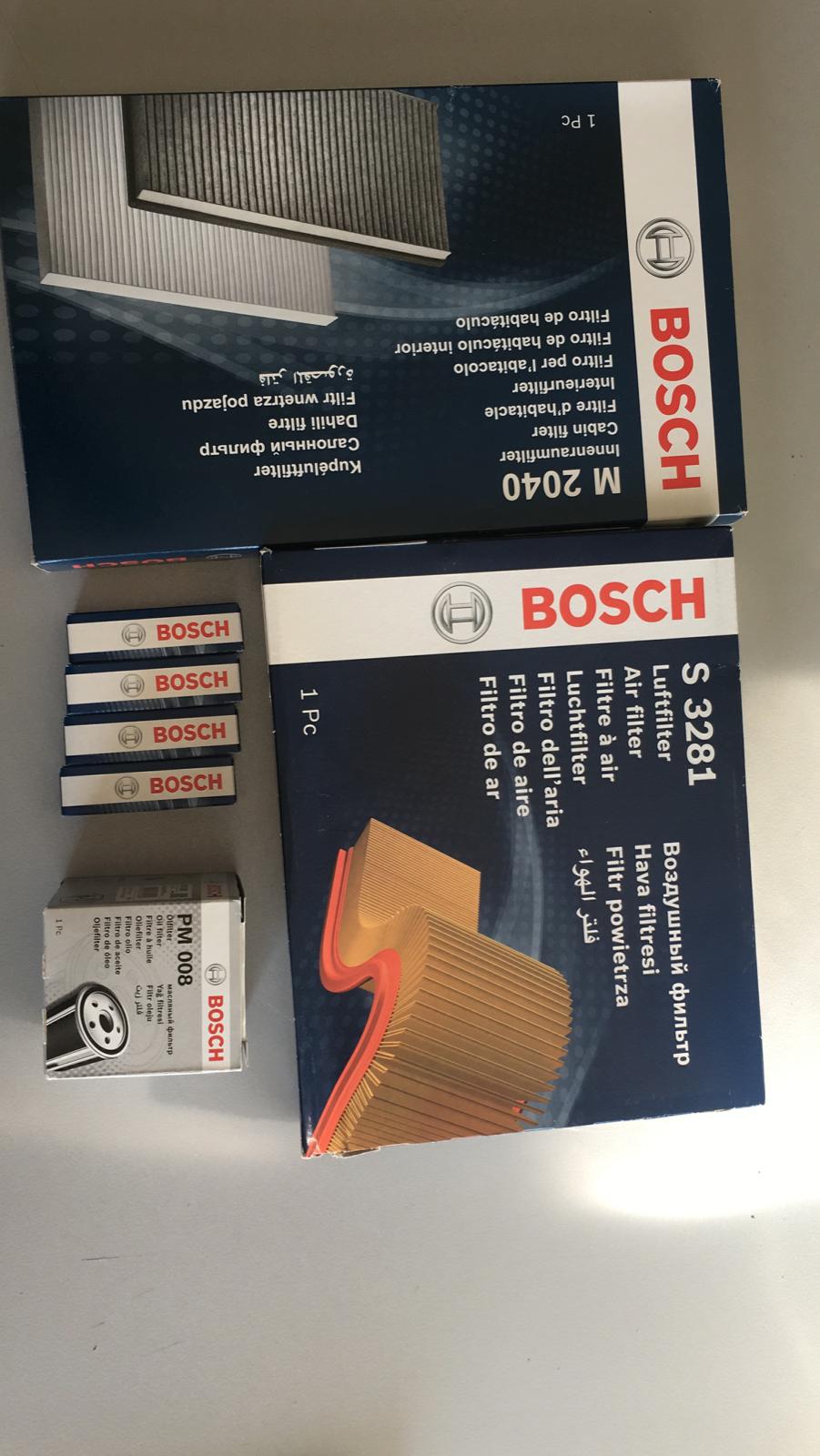 Opel Astra G için uygun Peryodik Bakım Seti Astra G İçin Hava, Polen, Yağ Filtresi, Buji 4 Adet Takım Halinde BOSCH Marka BOSCH